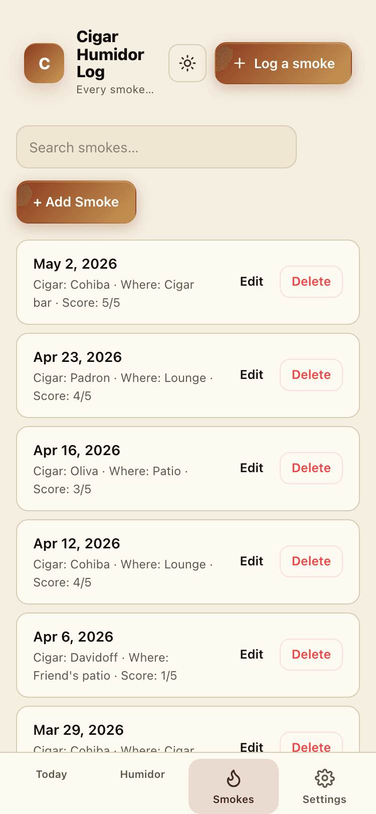 Smokes screen